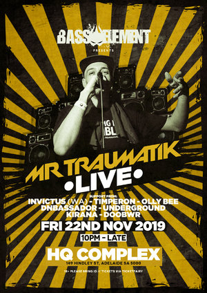 Mr Traumatik LIVE - Adelaide photo